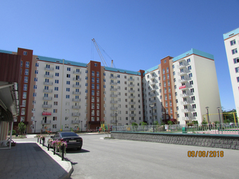 Фото хода строительства - " 122 кв. 9-этажный жилой дом со встроенными предприятиями общественного обслуживания №4б по генплану в составе 157 жилой группы по адресу ул. Чапаева