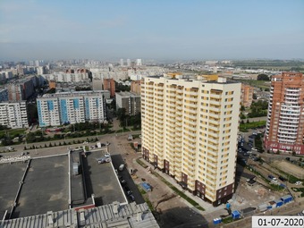 Фотографии хода строительства - Комсомольский жилой дом на Комсомольском