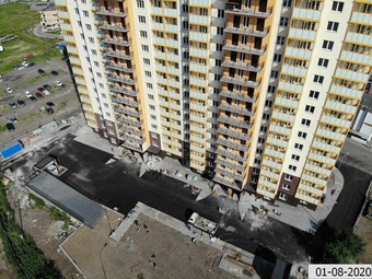 Фотографии хода строительства - Комсомольский жилой дом на Комсомольском