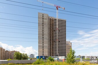 Фотографии хода строительства - Гостиничный комплекс на Орджоникидзе корпус 5