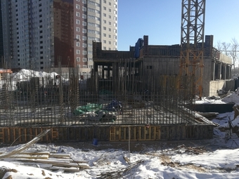 Фотографии хода строительства - 22-х этажный жилой дом со встроенно-пристроенными нежилыми помещениями позиции 8, 8а по ГП