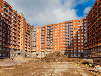 Фото хода строительства - жилой квартал "Новое Колпино"