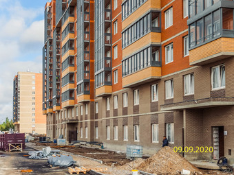 Фото хода строительства - жилой квартал "Новое Колпино"