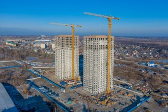 Фотографии хода строительства - "Озерный парк"