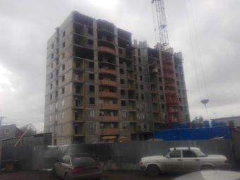 Фотографии хода строительства - Комплекс 10-ти этажных жилых домов по пер. Банному в г.Оренбурге, Жилой дом №3
