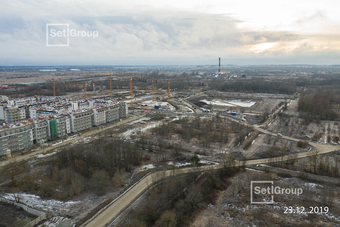 Фотографии хода строительства - Зеленый квартал на Пулковских высотах