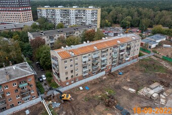 Фотографии хода строительства - ЖК Кузьминский лес