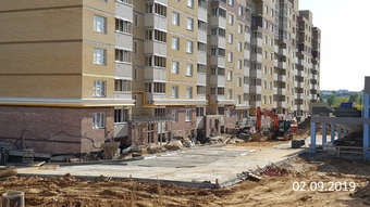 Фотографии хода строительства - микрорайон "Радужный"