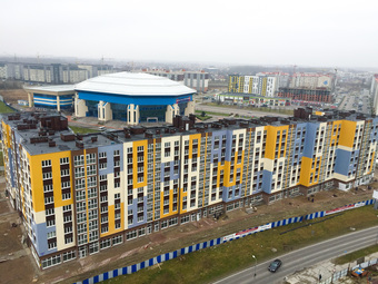 Фото хода строительства - ЖК "Янтарный"