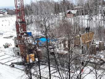 Фотографии хода строительства - ЖК Барнаульский лес