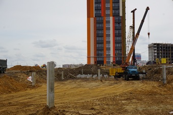 Фотографии хода строительства - "Семейный квартал Петра и Февронии на Солотчинском шоссе 3-я очередь строительства" 1 этап строительства