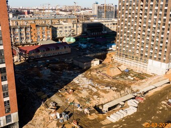 Фотографии хода строительства - Жилой комплекс"Руставели 14"