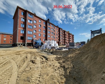 Фотографии хода строительства - «Многоквартирные жилые дома в границах улиц Павлова, Патрикеева в г.Салехард, ЯНАО»- 1 этап строительства