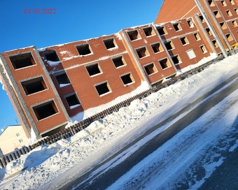 Фотографии хода строительства - «Многоквартирные жилые дома в границах улиц Павлова, Патрикеева в г.Салехард, ЯНАО»- 1 этап строительства