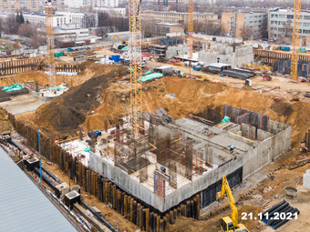 Фотографии хода строительства - Строение 1.1 Жилой комплекс"Кронштадтский 9"