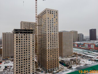 Фото хода строительства - Строение 1.1 Жилой комплекс"Кронштадтский 9"