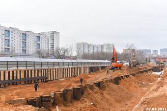 Фотографии хода строительства - ЖК "Октябрьское поле"