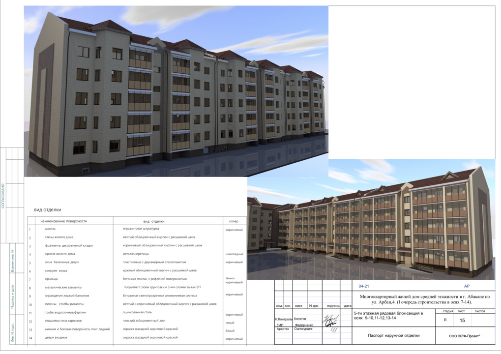 Многоквартирный жилой дом средней этажности Республика Хакасия город Абакан улица Арбан 10 (I очередь строительства в осях 7-14) фото