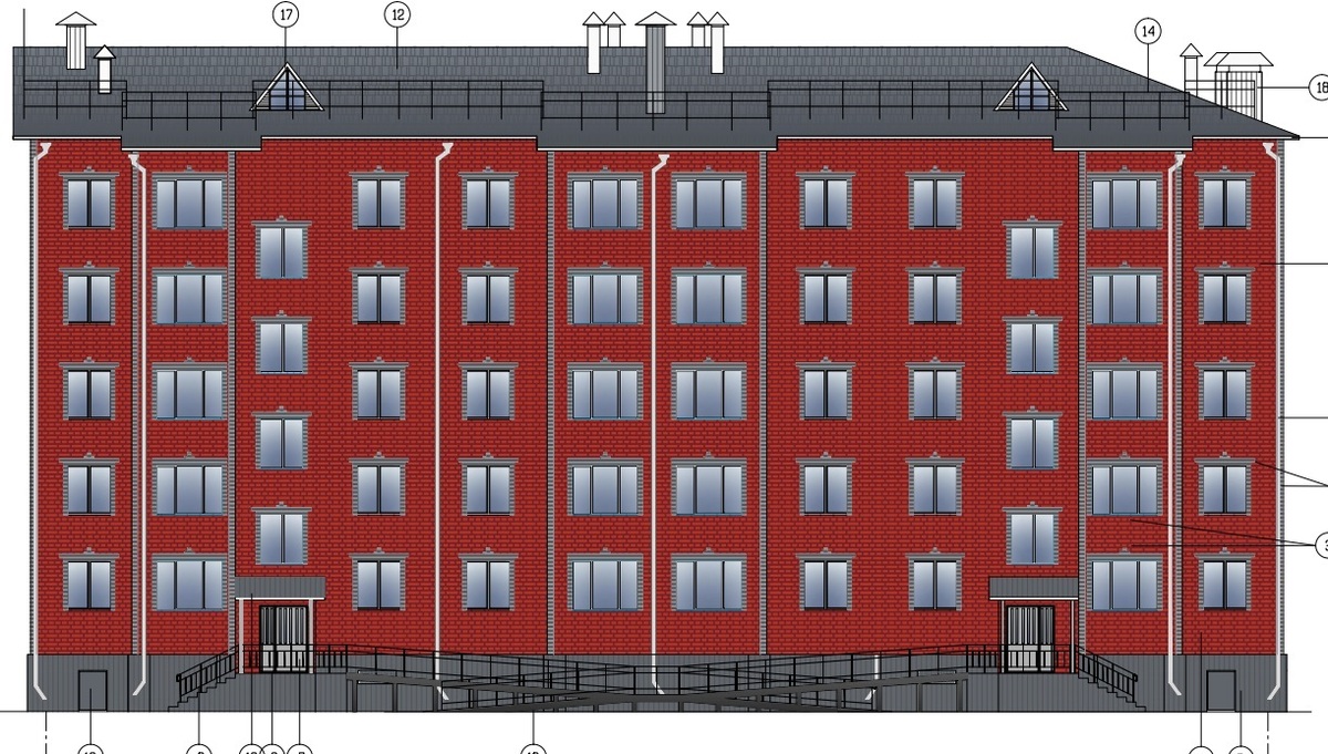 Многоквартирные жилые дома в границах улиц Павлова Патрикеева в г.Салехард ЯНАО-2этап строительства фото