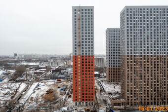Фото хода строительства - Многофункциональный жилой комплекс Новохохловская 15
