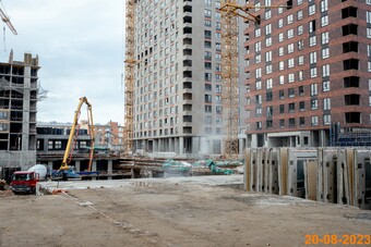 Фотографии хода строительства - Жилой комплекс"Руставели 14"