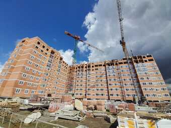 Фото хода строительства - "Многоквартирные жилые дома по ул.Левитана в г.Калининграде.Жилой дом № 1 по ПЗУ (1 этап строительства)"