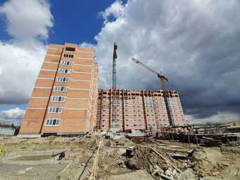 Фото хода строительства - "Многоквартирные жилые дома по ул.Левитана в г.Калининграде.Жилой дом № 1 по ПЗУ (1 этап строительства)"