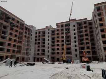 Фотографии хода строительства - Жилой дом №1 жилого комплекса "Алтын Яр"