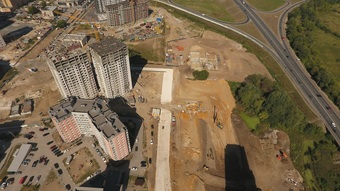 Фотографии хода строительства - Семейный квартал Петра и Февронии на Солотчинском шоссе - 2-ая очередь строительства