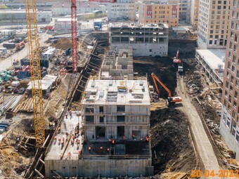 Фотографии хода строительства - Жилой комплекс"Барклая 6"