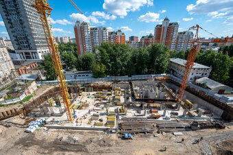 Фотографии хода строительства - Level Бауманская