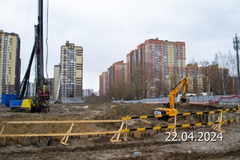 Фотографии хода строительства - ЖК Живи в Рыбацком