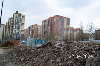 Фотографии хода строительства - ЖК Живи в Рыбацком