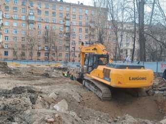Фото хода строительства - Фрунзенская набережная.