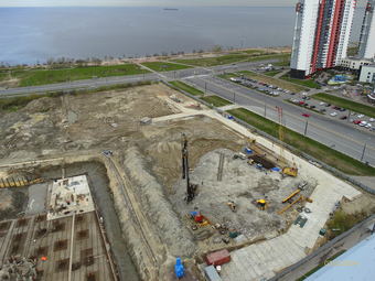 Фотографии хода строительства - Жилой комплекс "Огни залива"